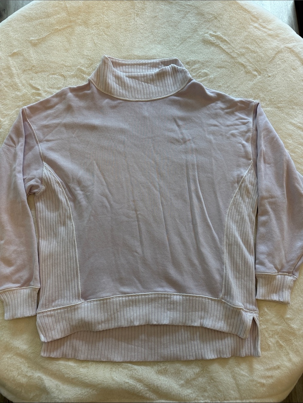Aerie Women's Light Lavender Mock Neck Sweater